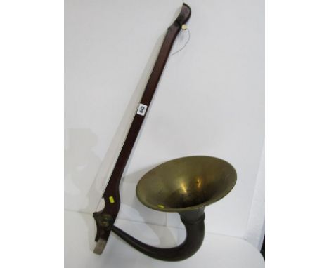 MUSICAL INSTRUMENT, phono-fiddle by Howson with original brass horn 