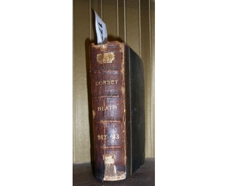 'Dorset' by Frank R. Heath, 7th Edition, 1927, pub. Methuen Co. Ltd. half leather bound