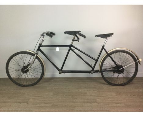 UNMARKED TANDEM BIKE, no drive train