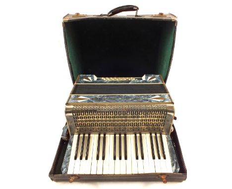 A cased Francesco piano accordion 