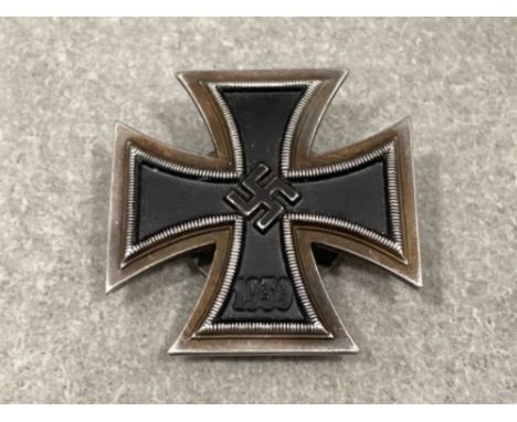 WWII Kriegsmarine iron cross first class with rare screwed back lock