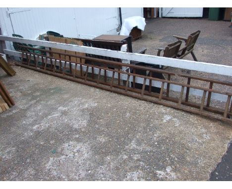 Wooden Extension Ladder each section 167 inches long ( sold as display / decorative item only)