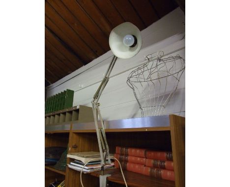 Vintage Ledu Clamp on Angle Poise Machinists Light