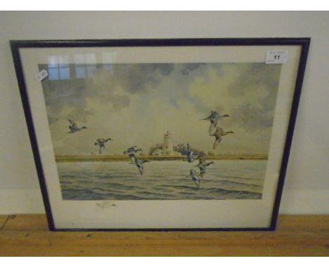 John Paley Limited Edition 30/40 wildfowl print, signed in margin 11" x 17"