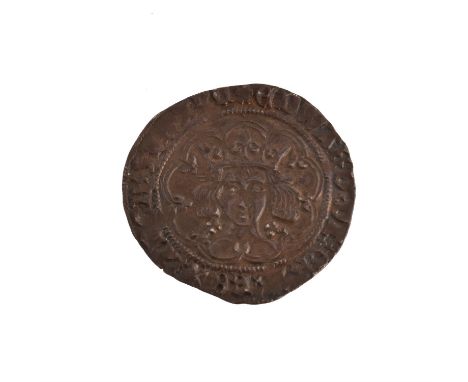 Edward IV, first reign (1461-1470), Heavy coinage, Groat, type II, London, i.m. cinquefoil, quatrefoils at neck, crescent on 