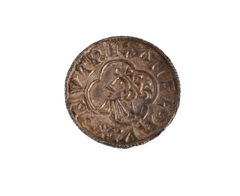 Cnut (1016-1035), Penny, Quatrefoil type, Lincoln, Bruntat, BRVNTAT ON LINC (N 781; s 1157). Almost extremely fine, light ton