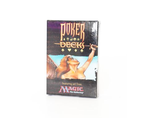 Wizards of the Coast, Poker Decks, playing cards with Magic The Gathering artwork, sealed in original packaging. The vendor f