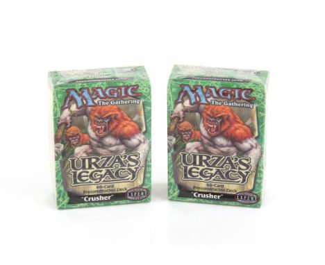 Wizards of the Coast. Magic The Gathering - Two Urzas Legacy 'Crusher' theme decks, sealed in original packaging (2). The ven