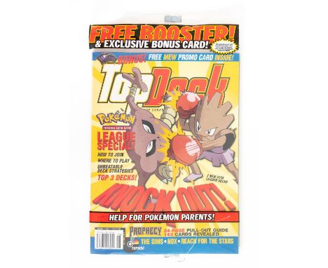 Top Deck magazine sealed, No.7 (volume 2), includes a sealed Magic The Gathering Prophecy Booster pack (15 cards) & Mew black