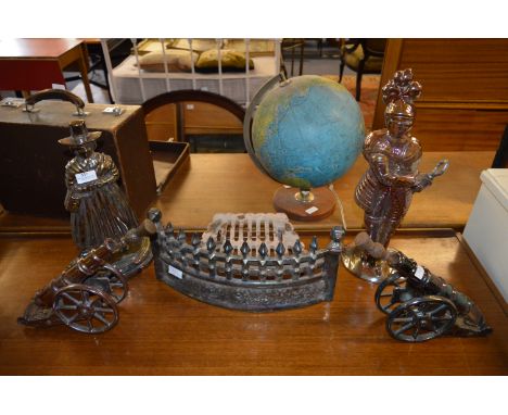 Metal Lustre Fireside Tools, Canon Poker Stands, Knight & Lady Fire Front 