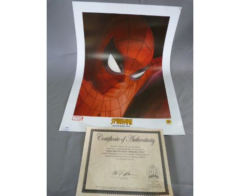 Limited Edition Marvel Comics Lithograph Print "Spiderman" 