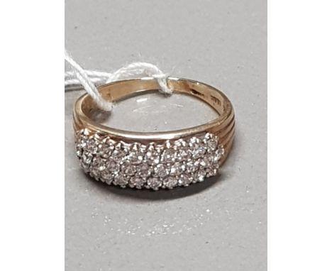 9CT GOLD CZ RING 3G GROSS