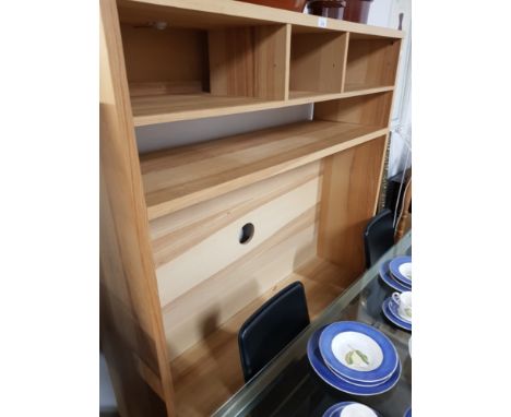LARGE LIGHT OAK EFFECT ENTERTAINMENT UNIT