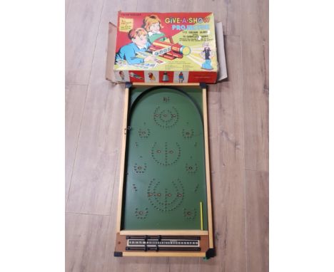 VINTAGE BAGATELLE GAME AND CHILDS GIVE A SHOW PROJECTOR