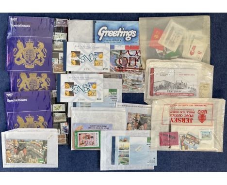 Mint Stamps Booklets Collection Includes D-Day 50th Anniversary (Jersey) x 2, Greetings from Jersey x 2, Adventures III of Wi