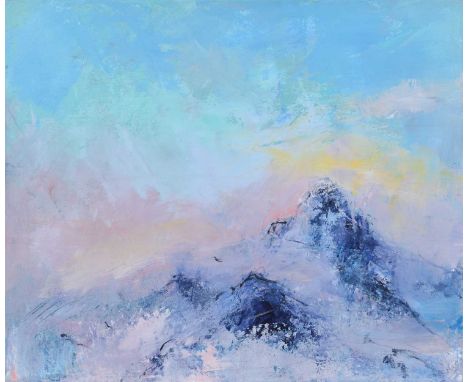 Pauline Rignall (British 20th/21st century) "Snow Light", signed, titled on verso, oil on canvas.51cm x 61cm (20in x 24in)Art