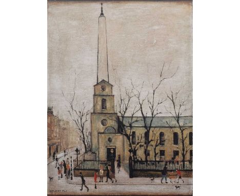 L.S. Lowry R.A. (British 1887-1976) "St. Luke's Church, Old Street, London, E.C.", signed and numbered 582/850 in pencil in t