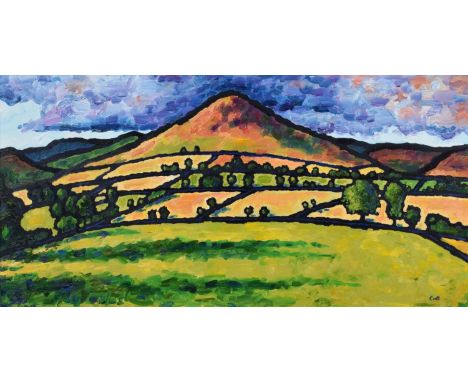 Malcolm Croft (British 1964-) "Dufton Pike", signed, titled on gallery label - 'Collect Art' verso, oil on canvas.49cm x 98.5