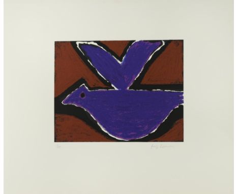 § Josef Herman, OBE, RA (Polish/British, 1911-2000) Dusk signed and numbered 7/50 in pencil coloured lithograph, printed by K