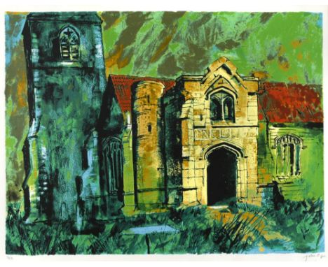 § John Piper, CH (British, 1903-1992) Holme, Nottinghamshire signed 'John Piper' (lower right); numbered 36/70 in pencil colo