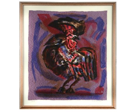 § Michael Rothenstein, RA (British, 1908-1993) Cockerel signed in pencil and inscribed 'PP I'; from an edition of 30 coloured