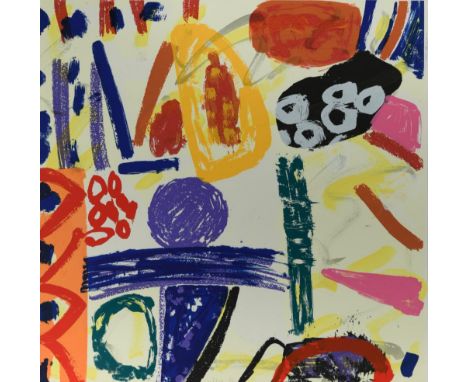 § Gillian Ayres, CBE, RA (British, 1930-2018) Much is the Force of a Heaven-Bred Poesy signed in pencil coloured silkscreen, 