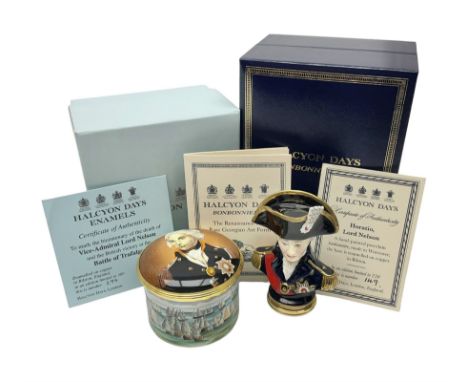 Halcyon Days bonbonniere, modelled as 'Vice-Admiral Lord Nelson', to mark the bicentenary of the British victory at the Battl