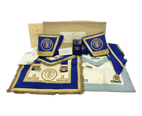 Masonic regalia, including silver gilt St Nicholas Lodge jewel, hallmarked, a plated Royal Masonic Institution for Girls jewe