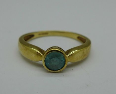 A 9ct gold ring, 2.1g, N