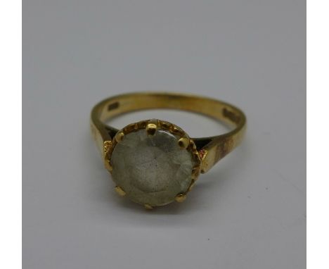 A 9ct gold ring, 2.5g, L