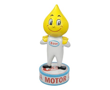 A hand-painted 'Mr Drip' standing forecourt display figure,modern, fibreglass construction, depicting the Esso advertising ch
