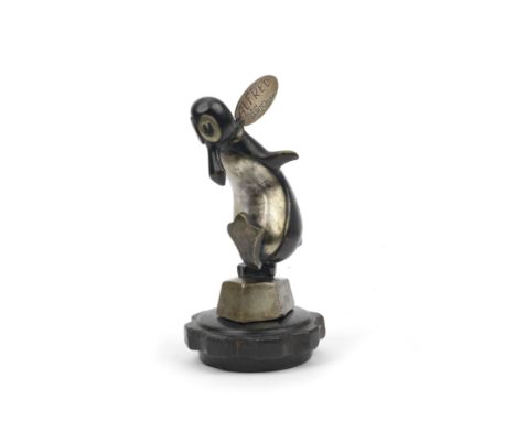 A rare 'Alfred the Penguin' mascot by Jacques Cartier, French, 1925-29,designed by the renowned sculptor Jacques Cartier, cre
