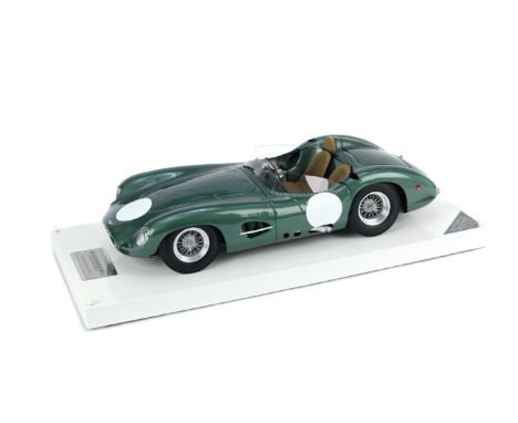 A fine 1:8 scale scratch-built model of the 1958 Aston Martin DBR2 by Javan Smith,detailed and rare 'kerbside' model of the c