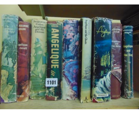 Nine vintage "Angelique" all with dust covers