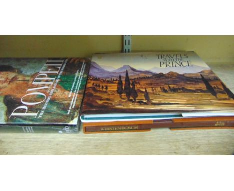 A quantity of good quality art and travel books including a signed first edition of Travels with the Prince
