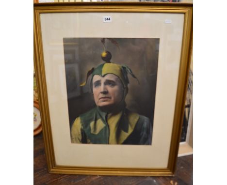 A 20th century tinted shoulder length photographic portrait of Sir Henry Lytton as Jack Point in The Gilbert &amp; Sullivan O