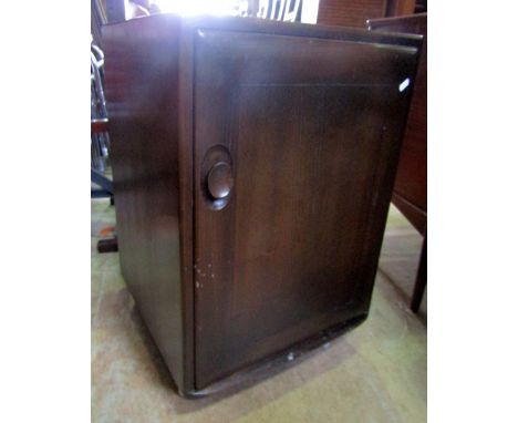 Ercol stained elm single door cabinet 