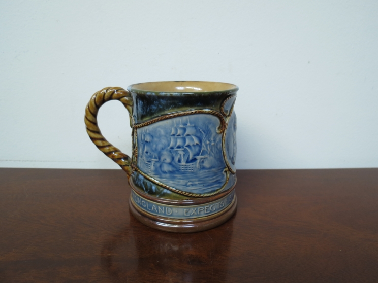 An early 20th Century Royal Doulton Nelson commemorative mug 