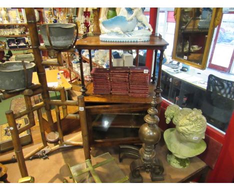 A Victorian burr walnut and inlaid music cabinet, galleried back and glazed door