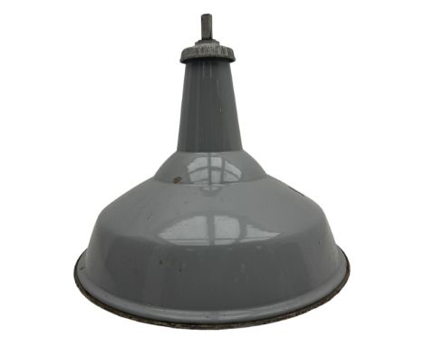 Industrial 'Benjamin' type grey enamel centre light fittingDimensions: Depth/Diameter:&nbsp;48cm