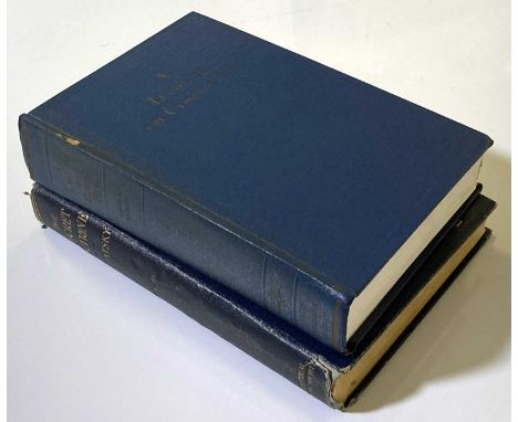 Two hardback books 'The Secret Doctrine vol III' by Blavatsky (Theosophical Publishing, 1910, loose pages, yellowing, some st