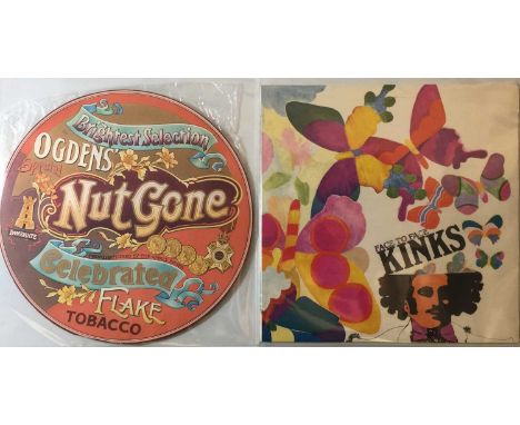 THE KINKS/SMALL FACES - FACE TO FACE/OGDENS' NUT GONE FLAKE LPs (CLEAN ORIGINAL UK COPIES). Mega bundle of 2 x classic LPs fr