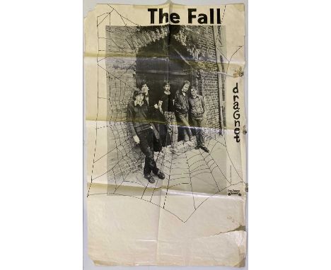 An original poster published by 'Step Forward Records' to promote The Fall - Dragnet, 1979. Measures approx 20 x 33". In need