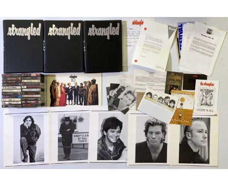 Excellent collection of Stranglers memorabilia: seven ticket stubs inc 1985 Dominion Theatre, 22 assorted cassettes, three SI