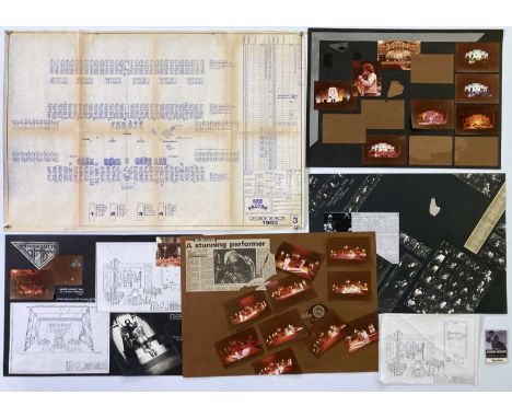 Collection of work by veteran stage and lighting designer David Jackson to include four montages of work by David for artists