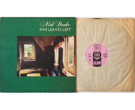NICK DRAKE - FIVE LEAVES LEFT LP (ORIGINAL UK COPY - ISLAND ILPS 9105). A well-presented example of the beautiful first studi