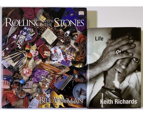 Rolling Stones memorabilia: a copy of Keith Richards - Life with signature in blue marker pen by Keith Richards. Sold with PS