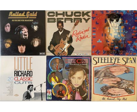 ROCK/POP &amp; SOUL - LPs. Nice diverse collection of around 55 x LPs. ARtists/titles include Chuck Berry - Reelin' And Rocki