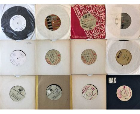 ROCK/ POP - 7" ACETATES/ DEMOS. A smashing mixed-genre pack of 11 7" acetates/ demos from the collection of revered record pr