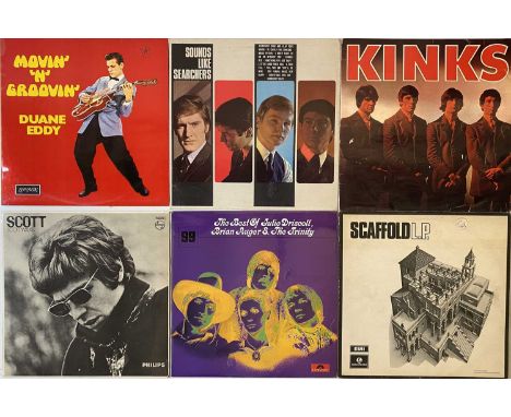 50s/ 60s - ROCK/ POP/ BEAT - LPs. A timeless selection of around 45 LPs. Artists/ titles include The Kinks - Kinks (NPL 18096